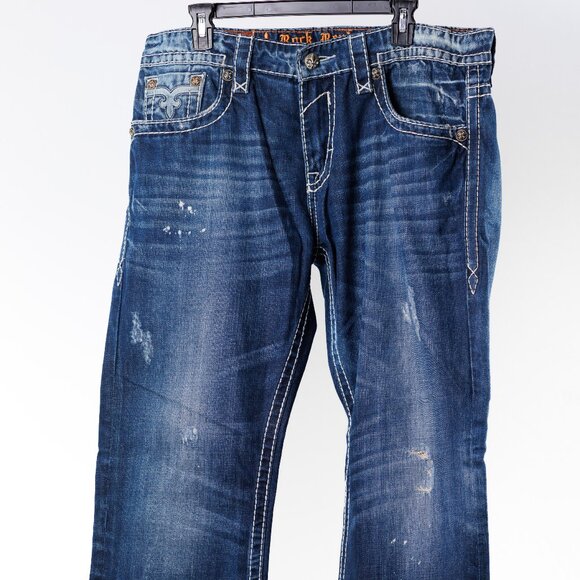 Rock Revival “Mason” RE8664R Men’s Straight Jeans (Size 36x32) - Picture 2 of 13